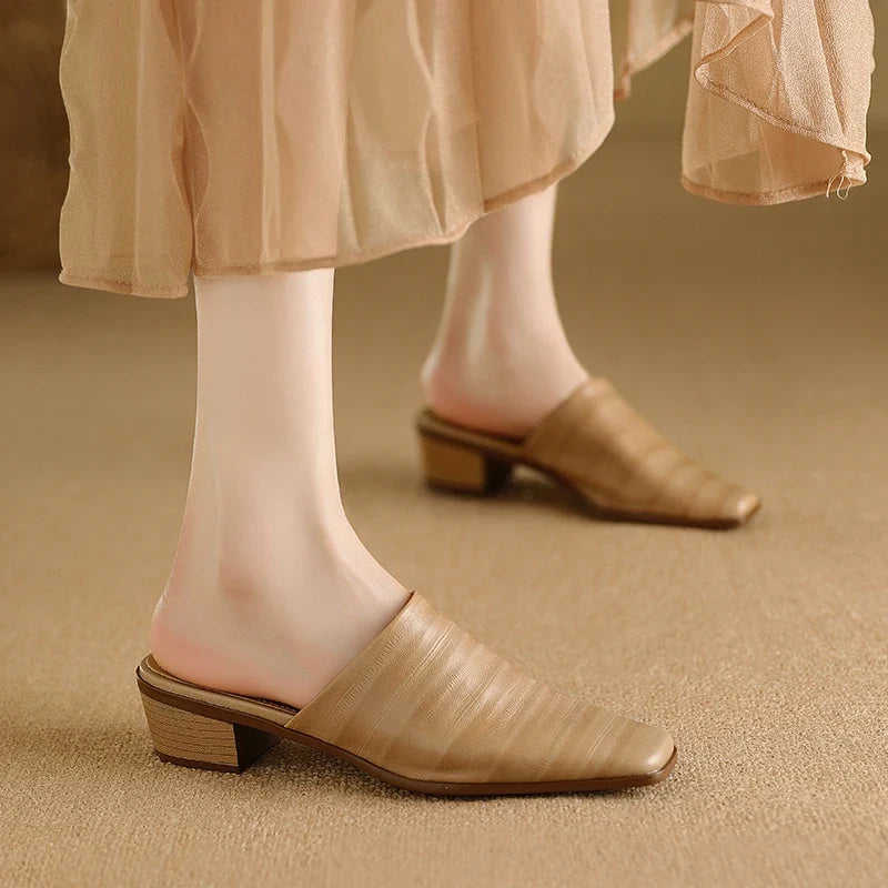 Sorrento Genuine Leather Mules — Hopeforwho (view 6)