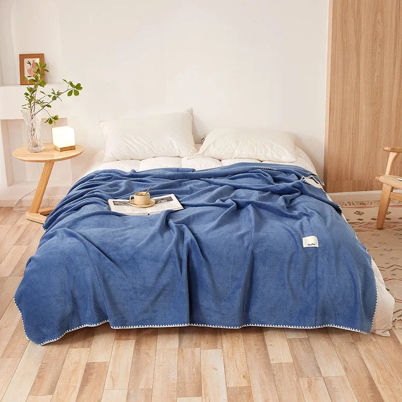 Arden Waffle Knit Blanket — Hopeforwho (view 6)