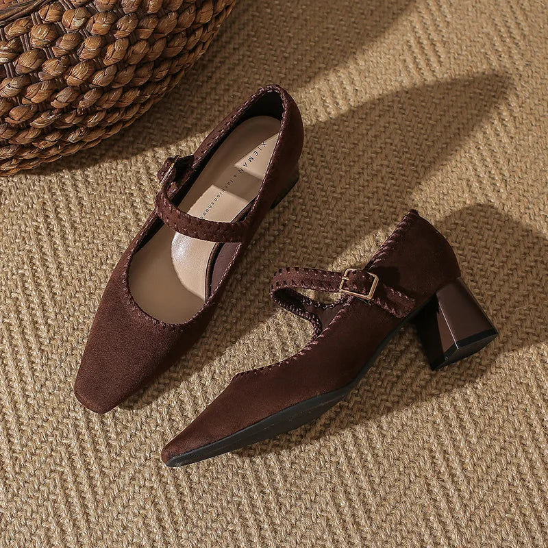 Capri Suede Heels — Hopeforwho (view 11)