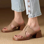 Alessia Leather Sandals — Hopeforwho (view 5)