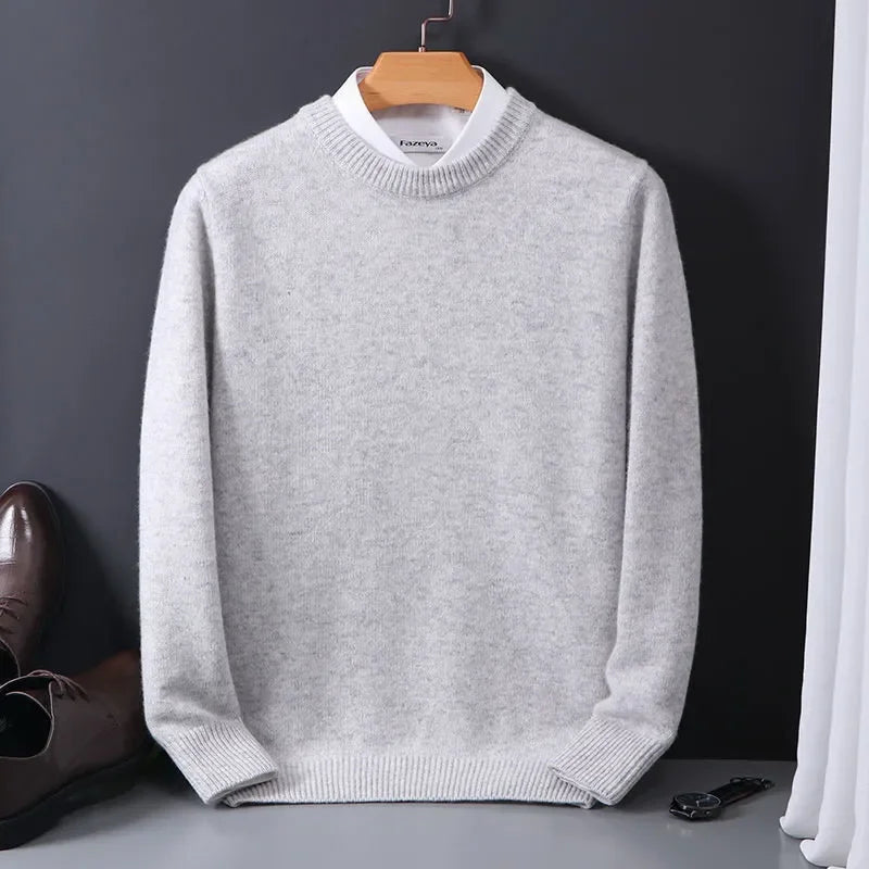 Cashmere Blend Sweater – Men's Soft Knit Pullover | Verano — Hopeforwho (view 8)