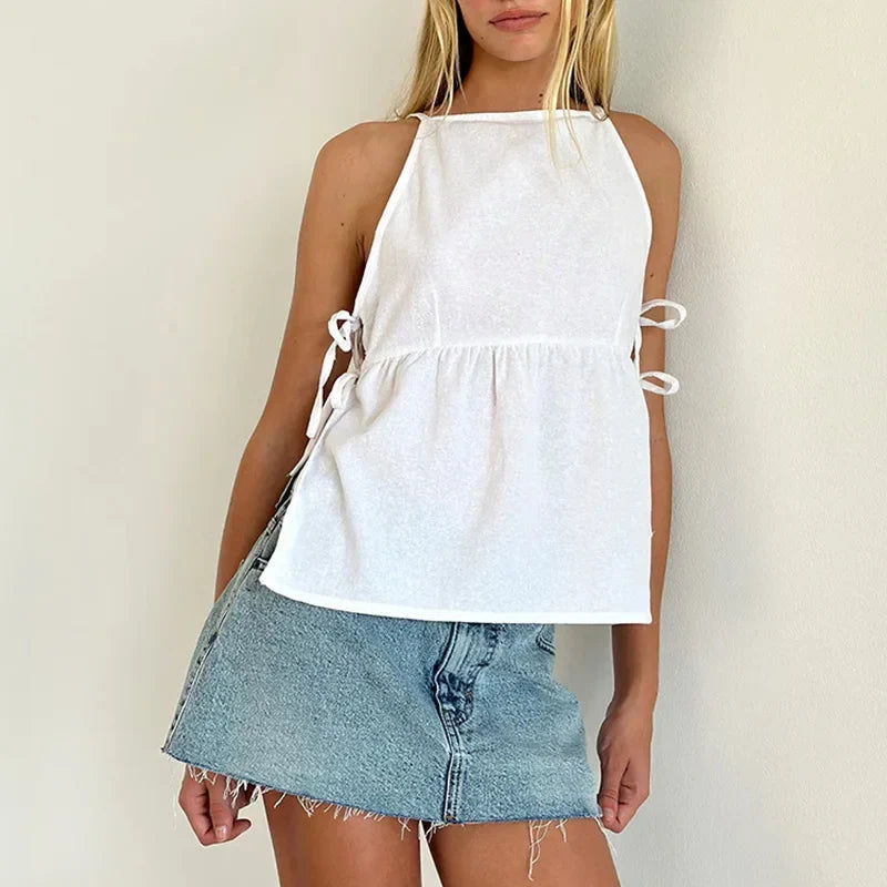 Elara Bow Tank Top — Hopeforwho (view 5)