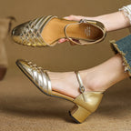 Avora Genuine Leather Heels — Hopeforwho (view 10)