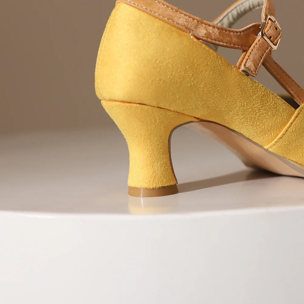 Eleanor Suede Heels — Hopeforwho (view 5)