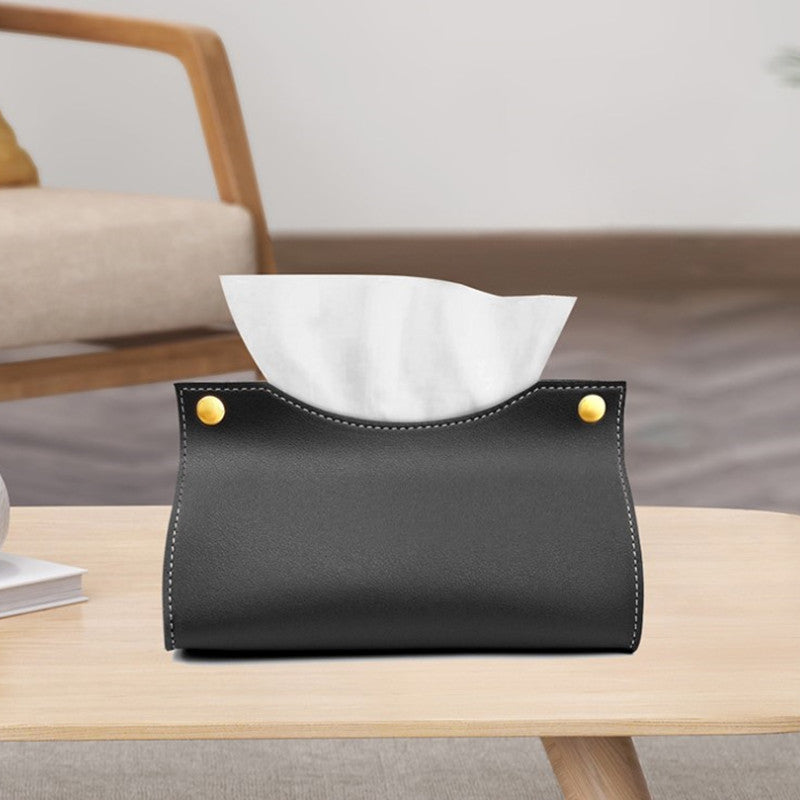 Luxe Leather Tissue Box Cover — Hopeforwho (view 5)