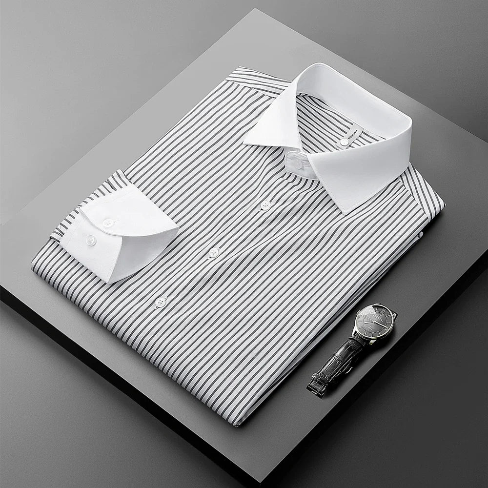 Elliot Pinstripe Dress Shirt — Hopeforwho (view 2)