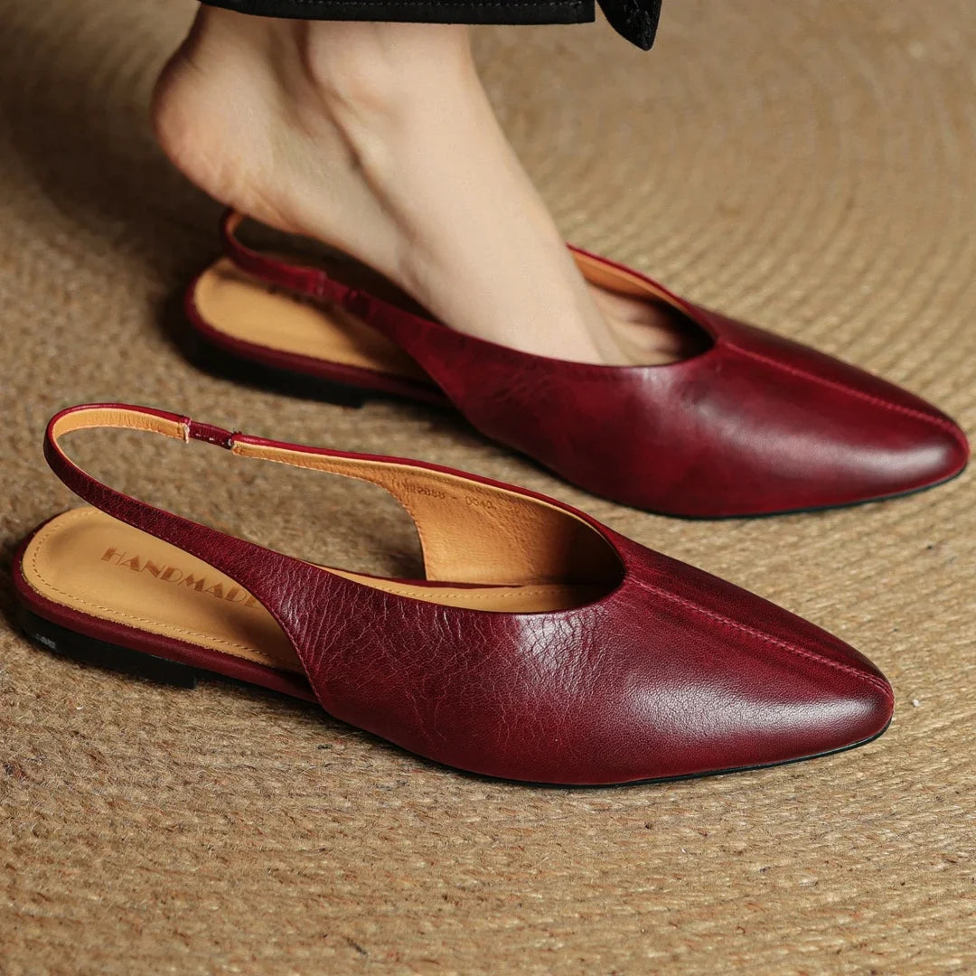 Juliet Genuine Leather Flats — Hopeforwho (view 3)