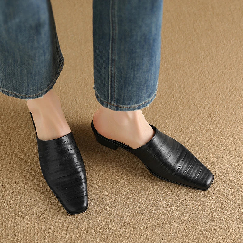 Sorrento Genuine Leather Mules — Hopeforwho (view 12)