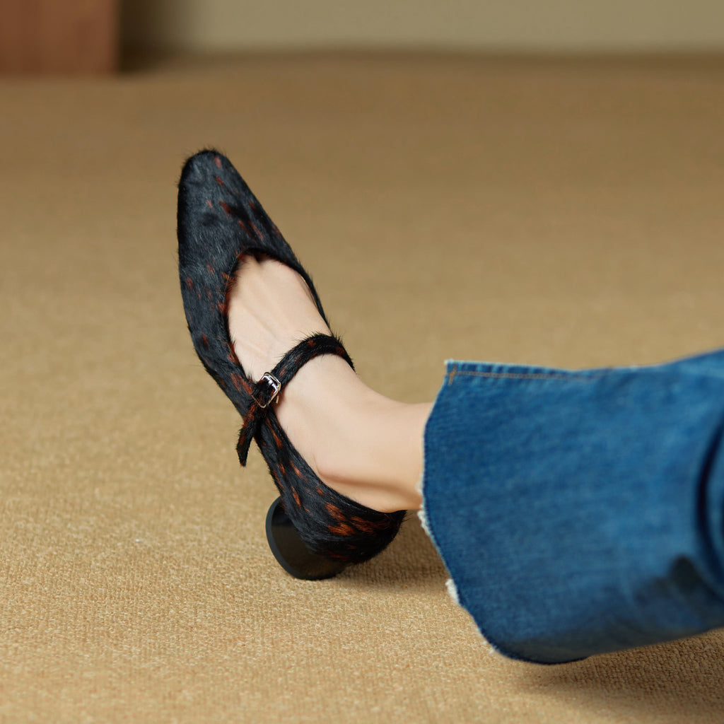 Luna Faux Fur Heels — Hopeforwho (view 12)