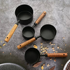 Wood and Steel Measuring Spoon Set — Hopeforwho (view 4)