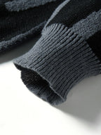 Abstract Wool Pullover Sweater – Men's Oversized Knit | Garen — Hopeforwho (view 4)