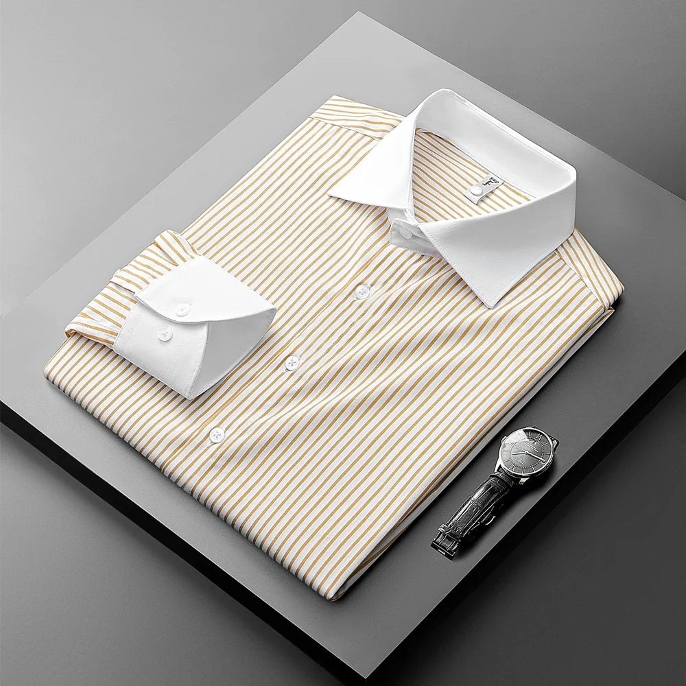 Elliot Pinstripe Dress Shirt — Hopeforwho