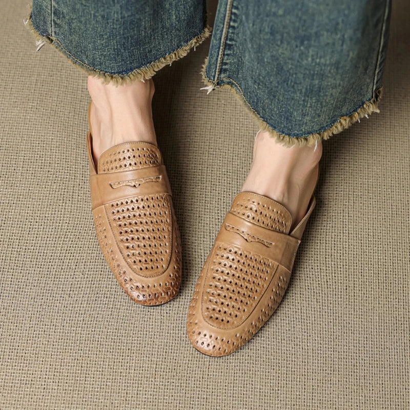Winslet Leather Mules — Hopeforwho (view 3)