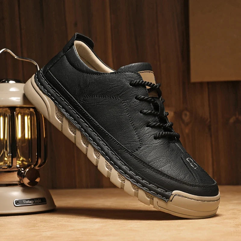Frontier Leather Sneakers — Hopeforwho (view 8)