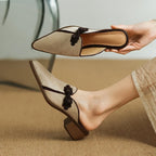 Lotus Suede Heels — Hopeforwho (view 2)