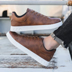 Bastien Leather Sneakers — Hopeforwho (view 6)
