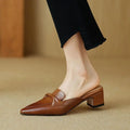 Victoria Leather Mules — Hopeforwho