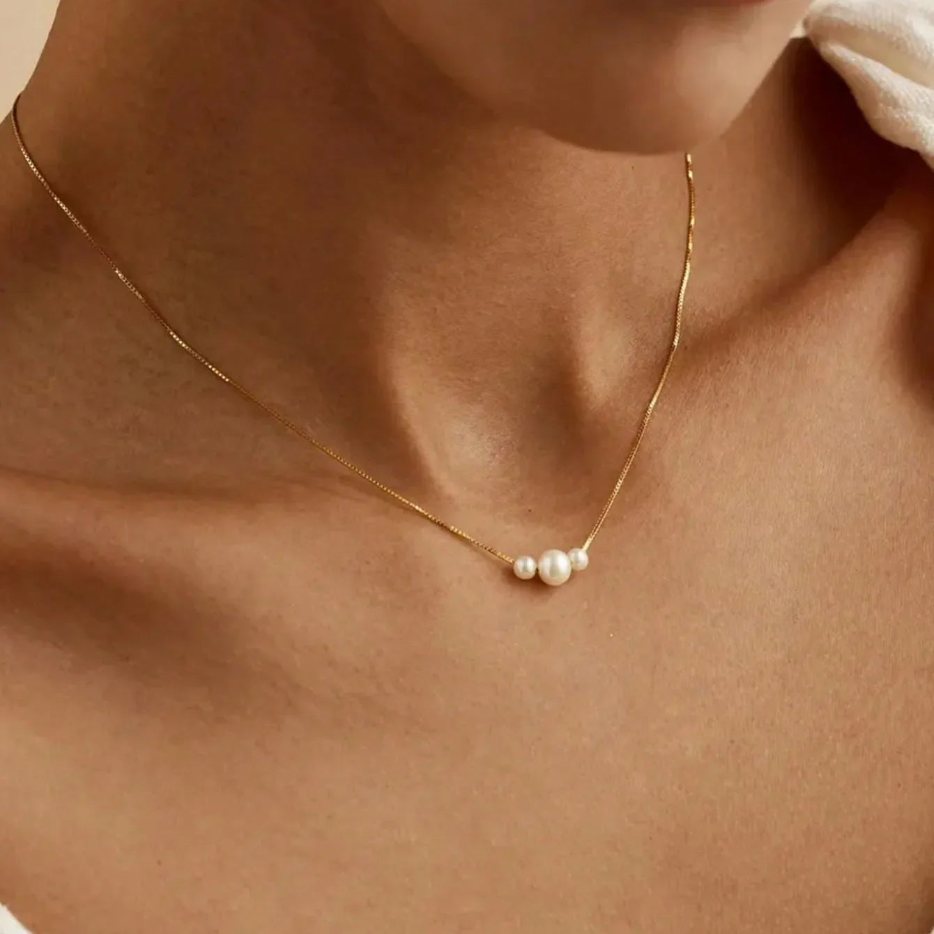 Roselle Pearl Necklace — Hopeforwho (view 8)