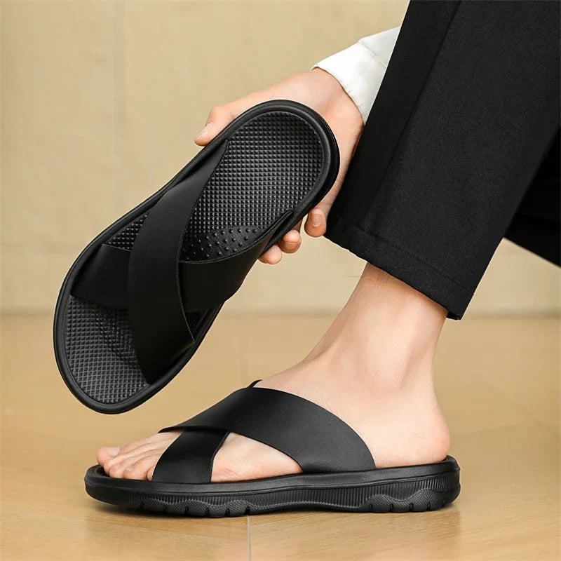 Viento Leather Sandals — Hopeforwho (view 6)