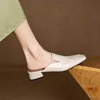 Bellesa Leather Mules — Hopeforwho (view 10)