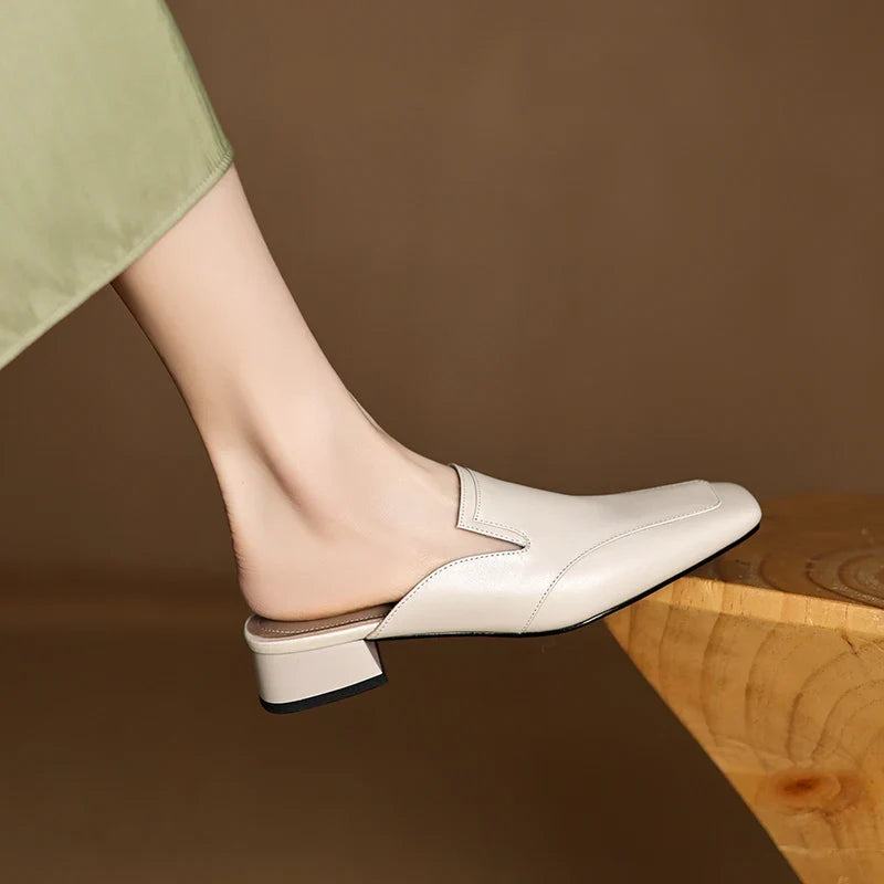 Bellesa Leather Mules — Hopeforwho (view 10)