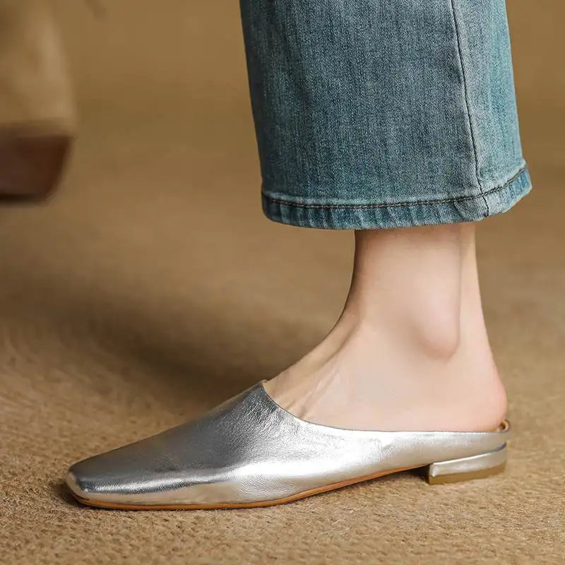 Ariana Leather Mules — Hopeforwho (view 11)