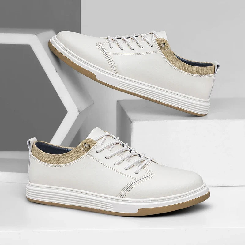 Trevano Leather Sneakers — Hopeforwho (view 3)