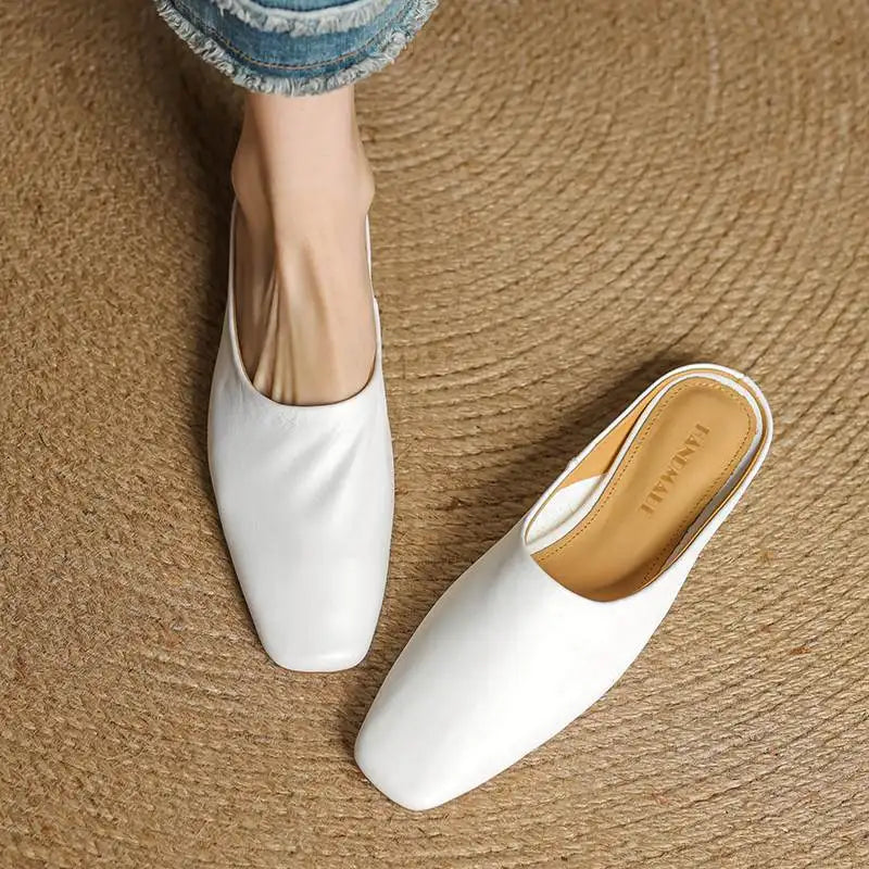 Ariana Leather Mules — Hopeforwho (view 9)
