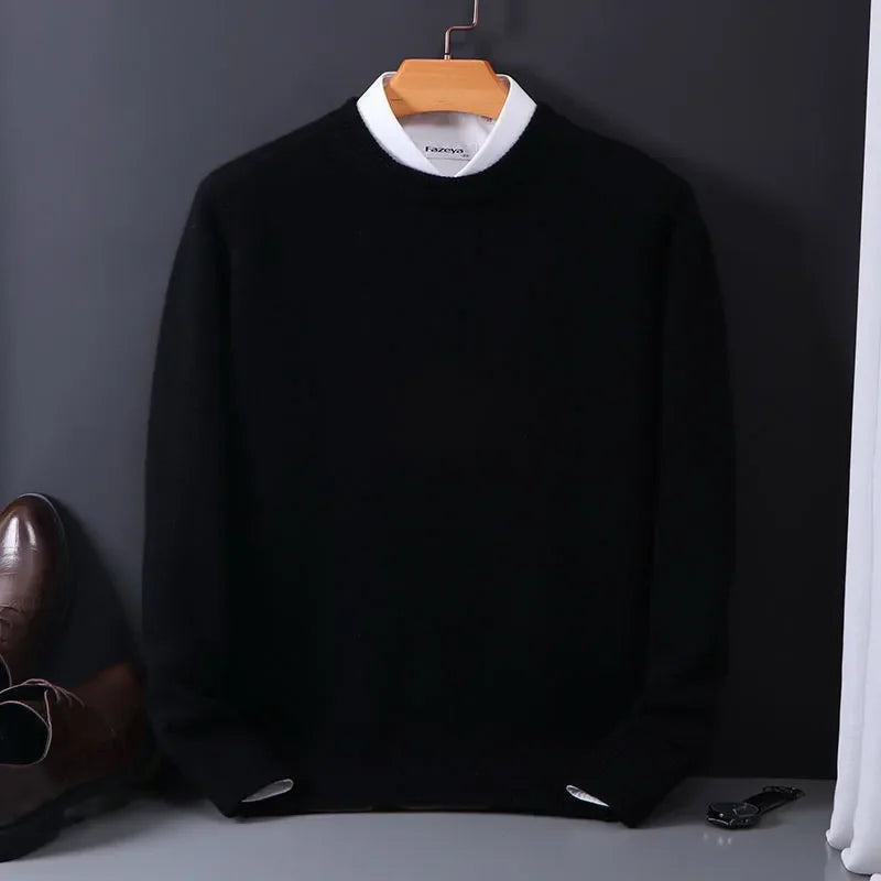 Cashmere Blend Sweater – Men's Soft Knit Pullover | Verano — Hopeforwho (view 11)