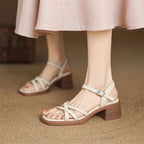 Delainey Leather Sandals — Hopeforwho