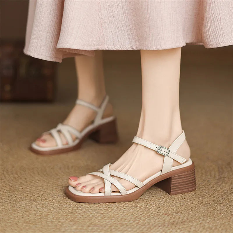Delainey Leather Sandals — Hopeforwho