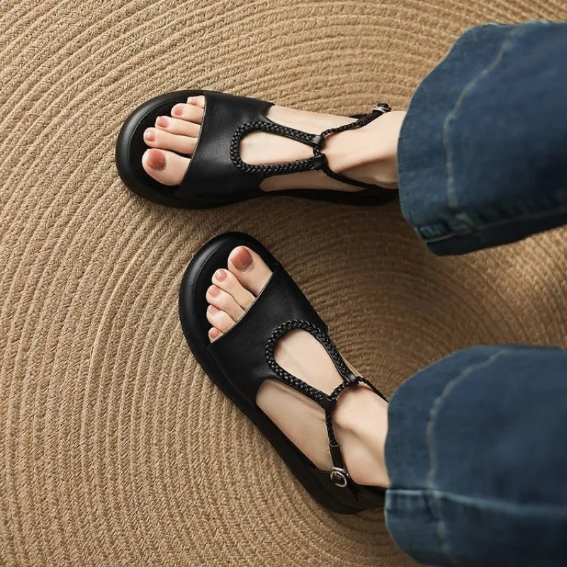 Whitney Leather Sandals — Hopeforwho (view 3)