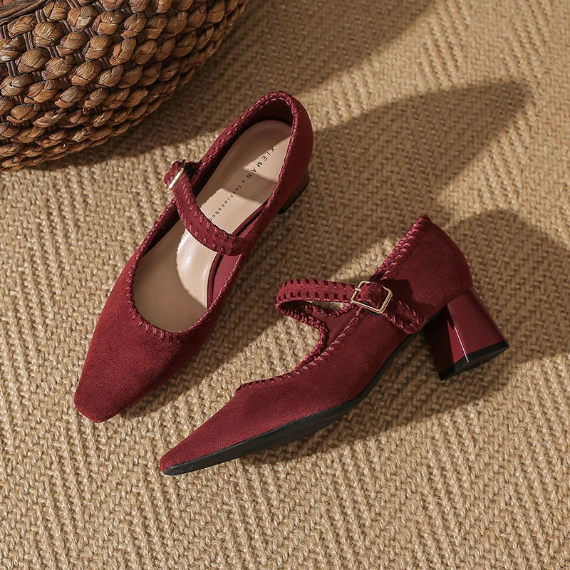 Capri Suede Heels — Hopeforwho (view 5)