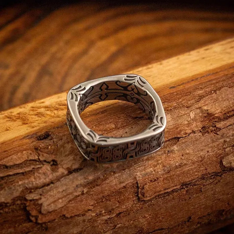 Aziel Steel Ring — Hopeforwho (view 6)
