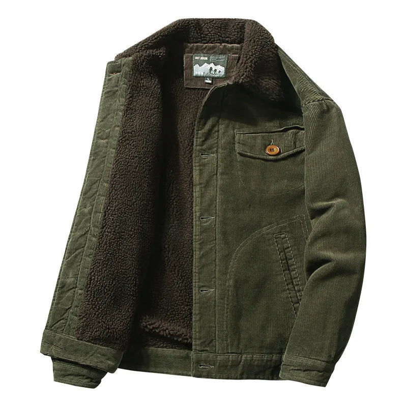 Sherpa-Lined Jacket – Men's Coat | Camden — Hopeforwho (view 4)