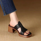 Alessia Leather Sandals — Hopeforwho (view 3)