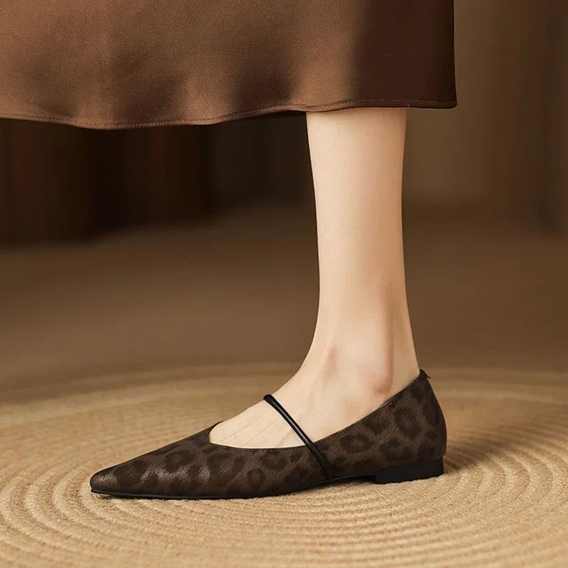 Calista Leather Flats — Hopeforwho (view 5)