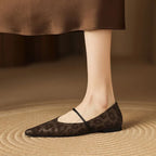 Calista Leather Flats — Hopeforwho (view 5)