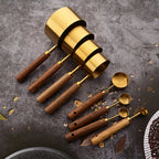 Wood and Steel Measuring Spoon Set — Hopeforwho (view 2)
