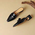 Victoria Leather Mules — Hopeforwho (view 12)