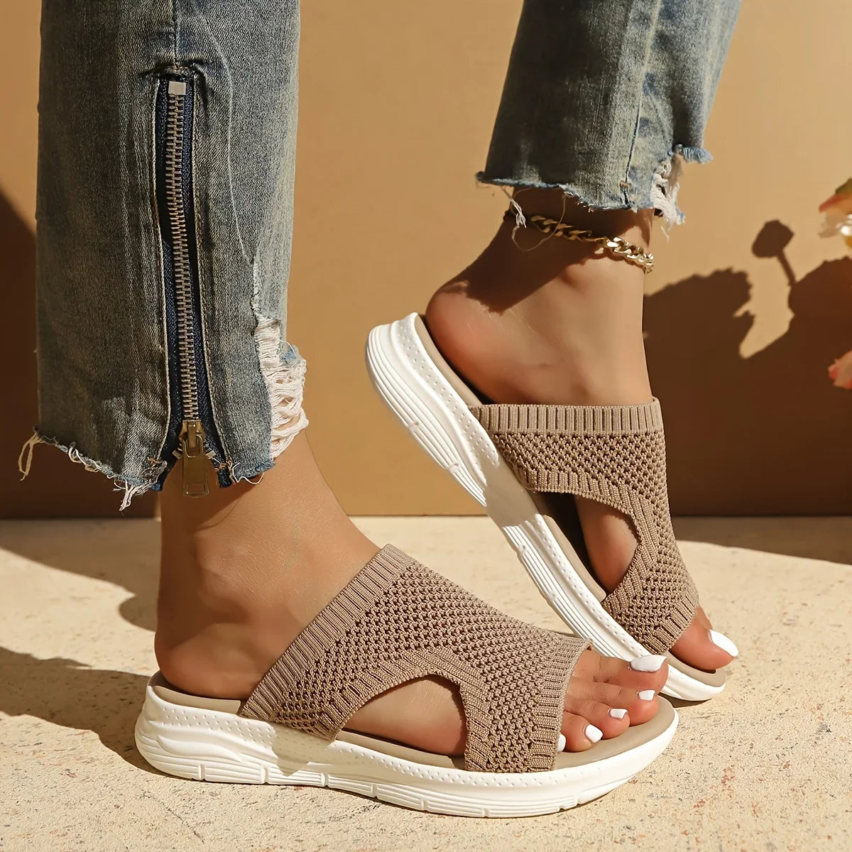 Positano Orthopedic Knit Sandals — Hopeforwho