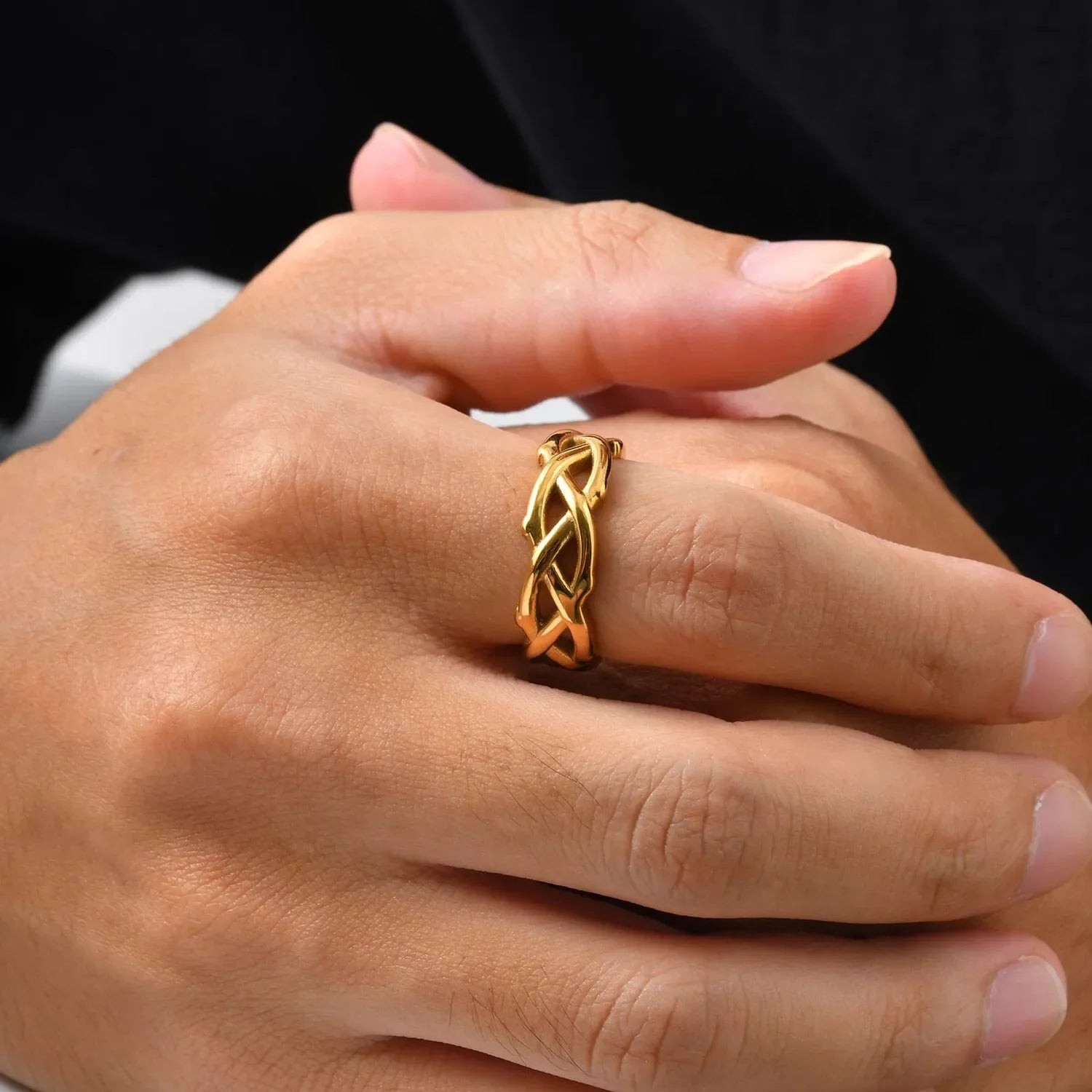 Thorn Steel Ring — Hopeforwho (view 2)