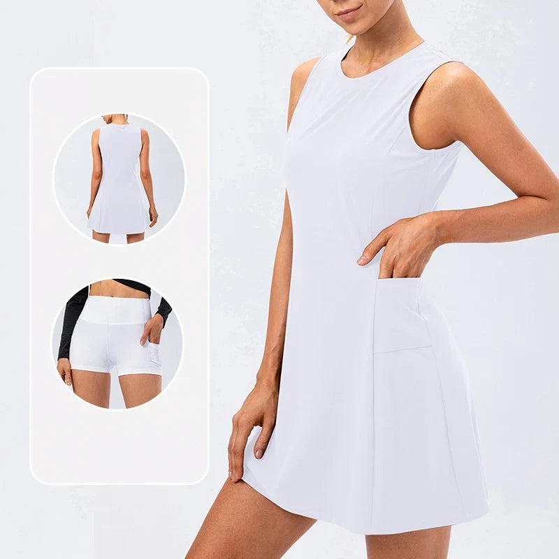 Aloura Athleisure Tennis Dress — Hopeforwho (view 10)