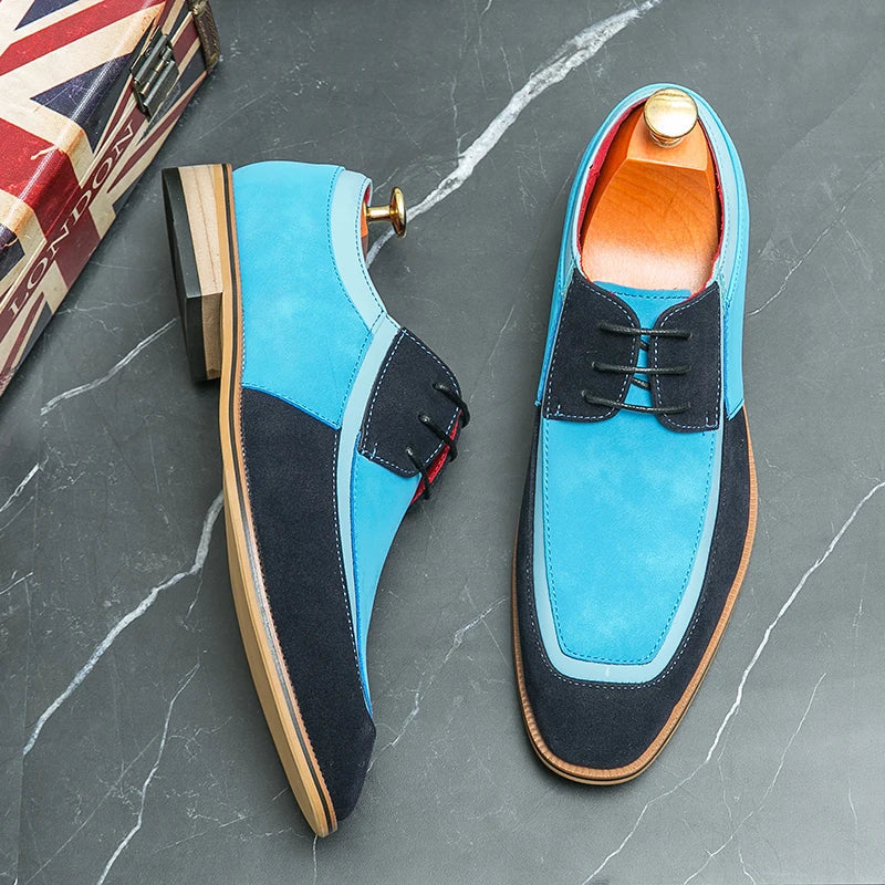 Luciano Suede Dress Shoes — Hopeforwho (view 4)