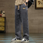 Baggy Wide-Leg Jeans – Men's Drawstring Casual Denim | Arden — Hopeforwho (view 5)