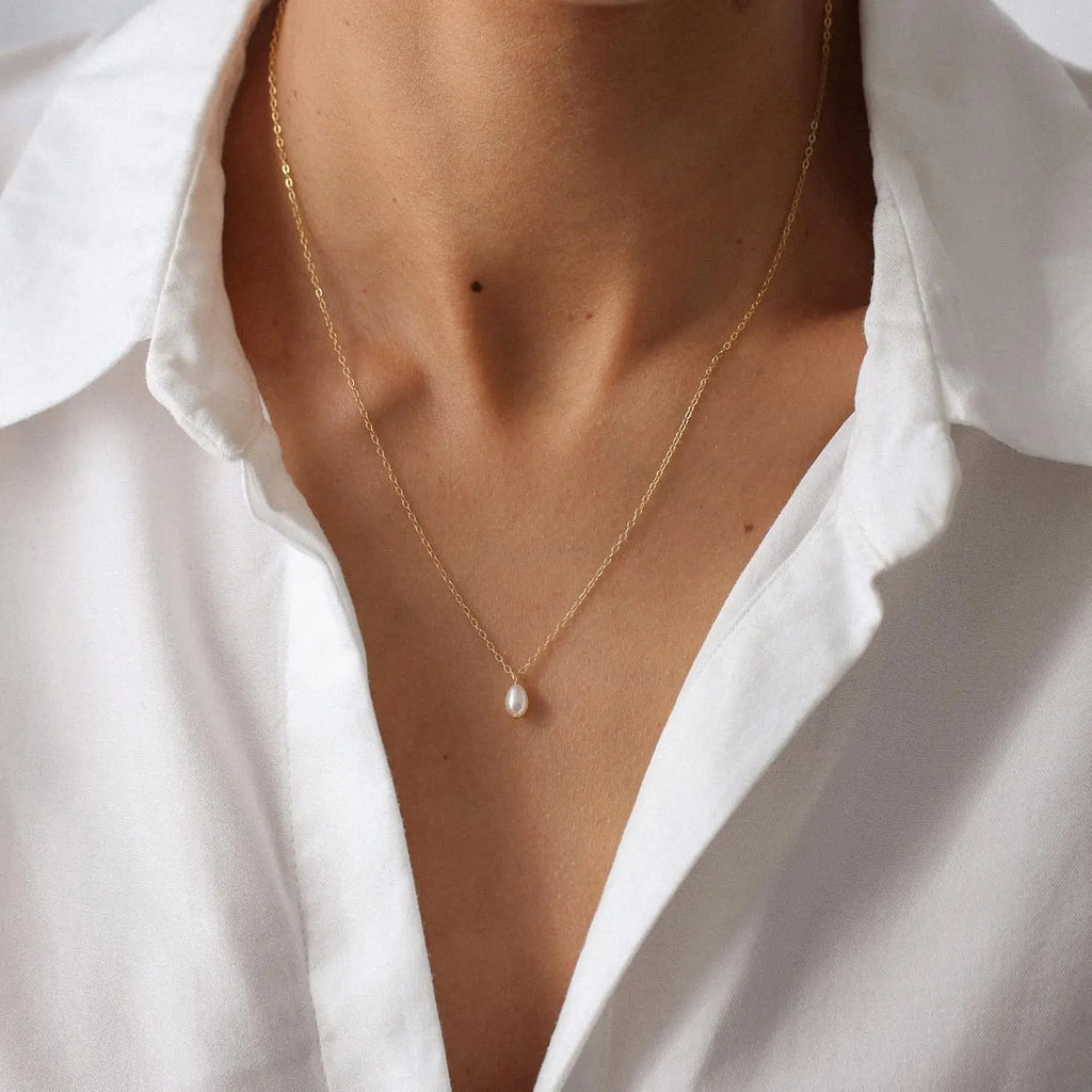 Roselle Pearl Necklace — Hopeforwho (view 3)