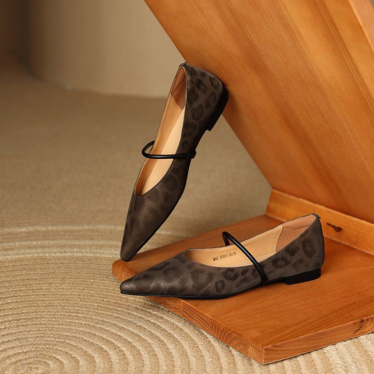Calista Leather Flats — Hopeforwho (view 8)
