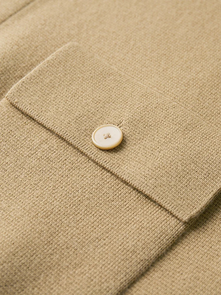 Merino Wool Polo Cardigan – Men's Button Sweater | Savonti — Hopeforwho (view 6)