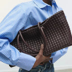 Daria Woven Leather Handbag — Hopeforwho (view 6)