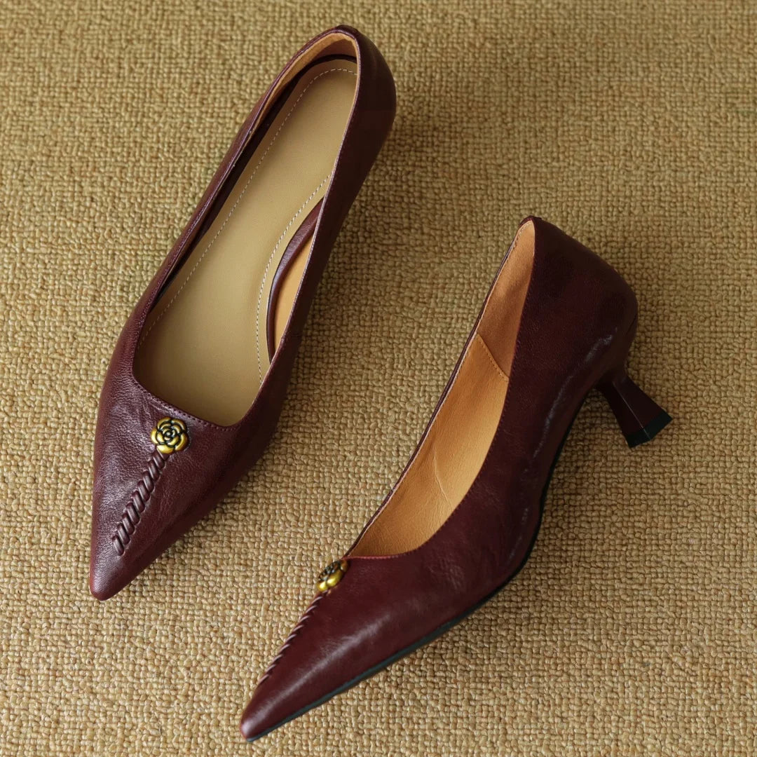 Mary Ann Leather Heels — Hopeforwho (view 5)
